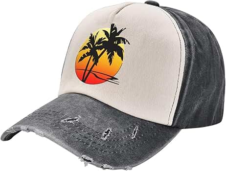 Haebfsl Palm Tree Logo Baseball Hat Adjustable Original Dad Hat